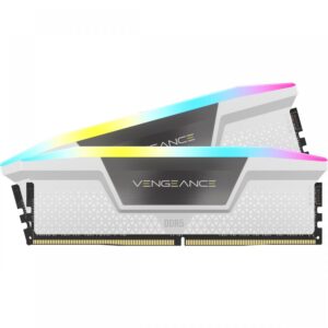 رم Corsair Vengeance RGB DDR5 32GB 2×16 5200MHz CL40 White