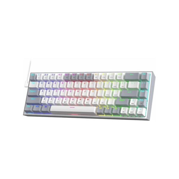 کیبورد گیمینگ ردراگون مدل REDRAGON Castor K631 RGB White/Grey