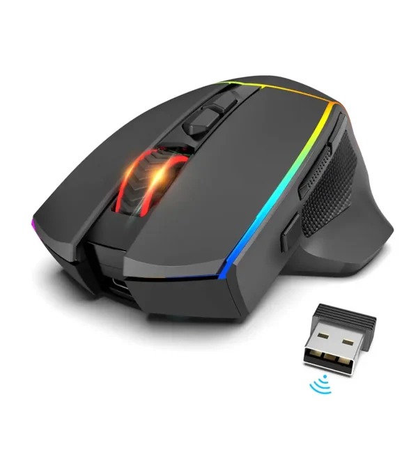 موس بی سیم گیمینگ ردراگون AXE M814 PRO RGB - Image 2