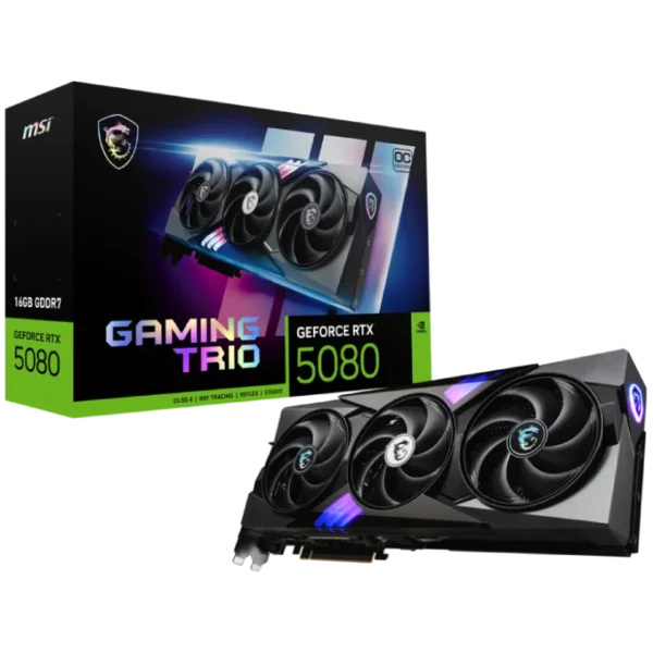 کارت گرافیک MSI RTX 5080 GAMING TRIO OC 16Gb