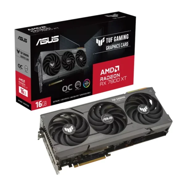 کارت گرافیک ایسوس TUF Gaming Radeon RX 7800 XT OC Edition 16GB