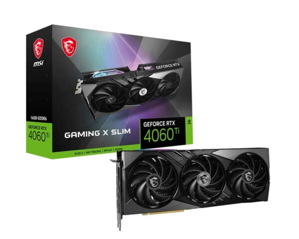 کارت گرافیک ام اس ای GeForce RTX 4060 TI 16GB GAMING X SLIM