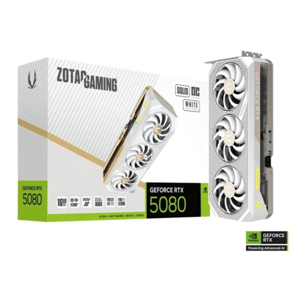 کارت گرافیک زوتک GAMING GeForce RTX 5080 SOLID OC White Edition 16GB