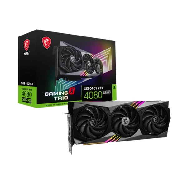 کارت گرافیک ام اس ای GeForce RTX 4080 SUPER 16GB GAMING X TRIO