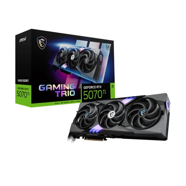 کارت گرافیک ام اس ای GeForce RTX 5070 TI GAMING TRIO OC PLUS 16GB