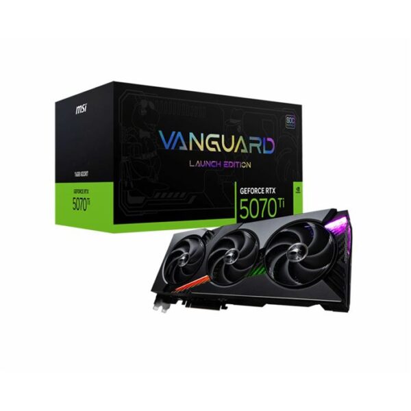 کارت گرافیک ام اس ای GeForce RTX 5070 TI VANGUARD SOC LAUNCH EDITION 16GB