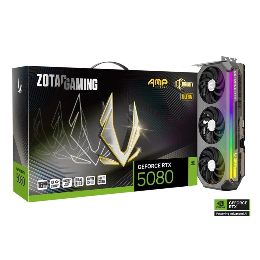 کارت گرافیک زوتک GAMING GeForce RTX 5080 AMP Extreme INFINITY ULTRA 16GB