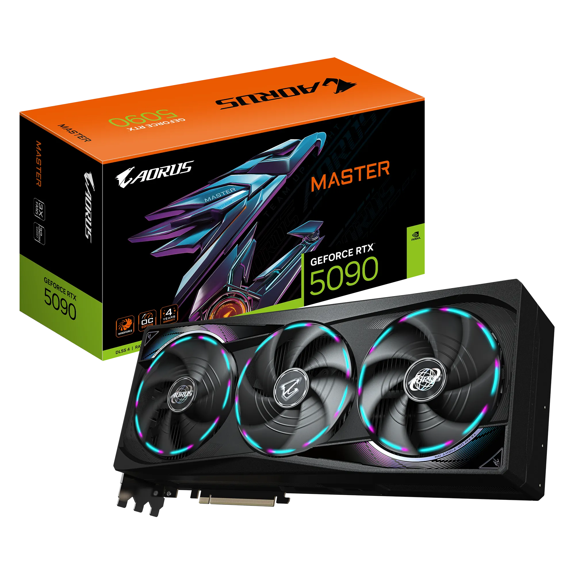 کارت گرافیک گیگابایت AORUS GeForce RTX 5090 MASTER 32GB