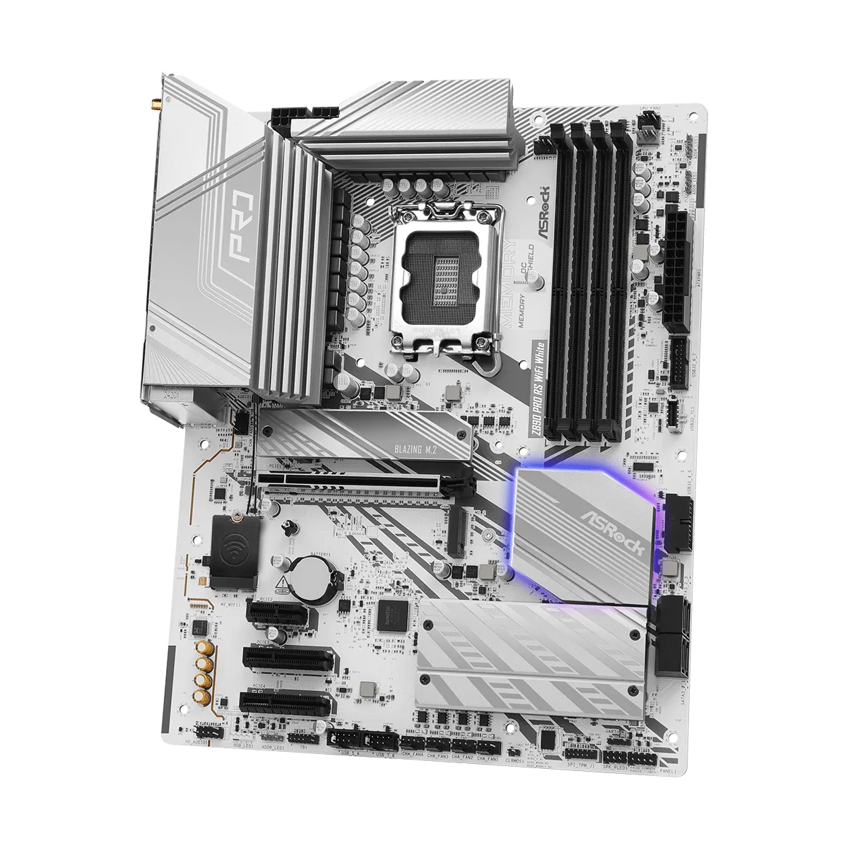 مادربرد ازراک ASROCK Z890 Pro RS WiFi DDR5 White - Image 3