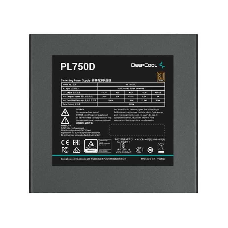 پاور دیپ کول PL750D 750W ATX 3.0 - Image 4